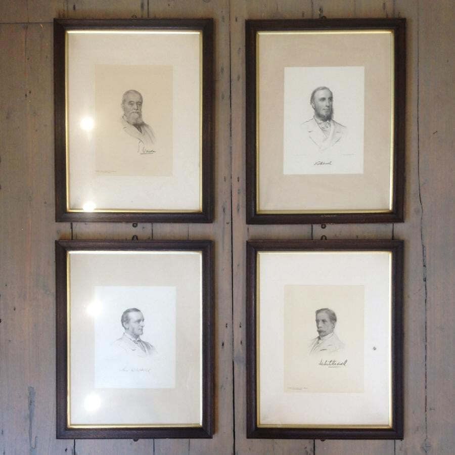 Victorian Framed Portrait Prints Of The Grillions Club photo buy