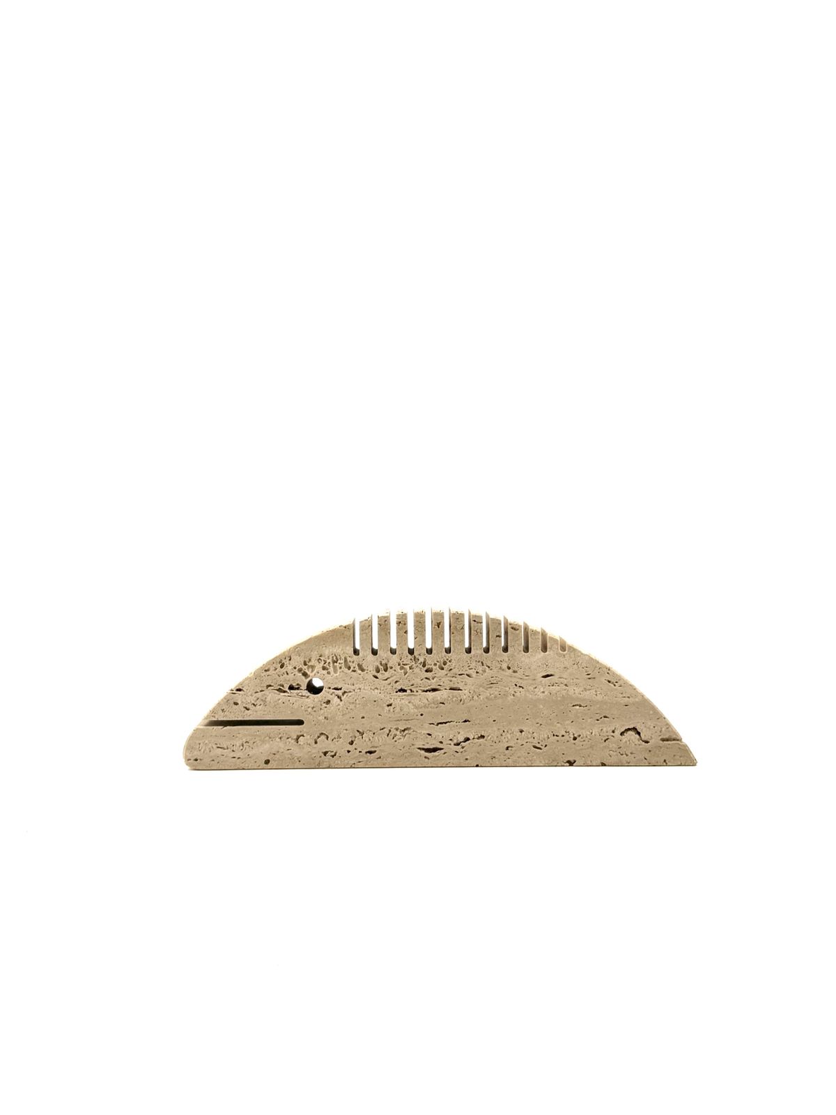 Brutalist Travertine Fish Shaped Desk Organizer/ Figure, Enzo Mari F.Lli Mannelli, Italy, 1970s photo buy