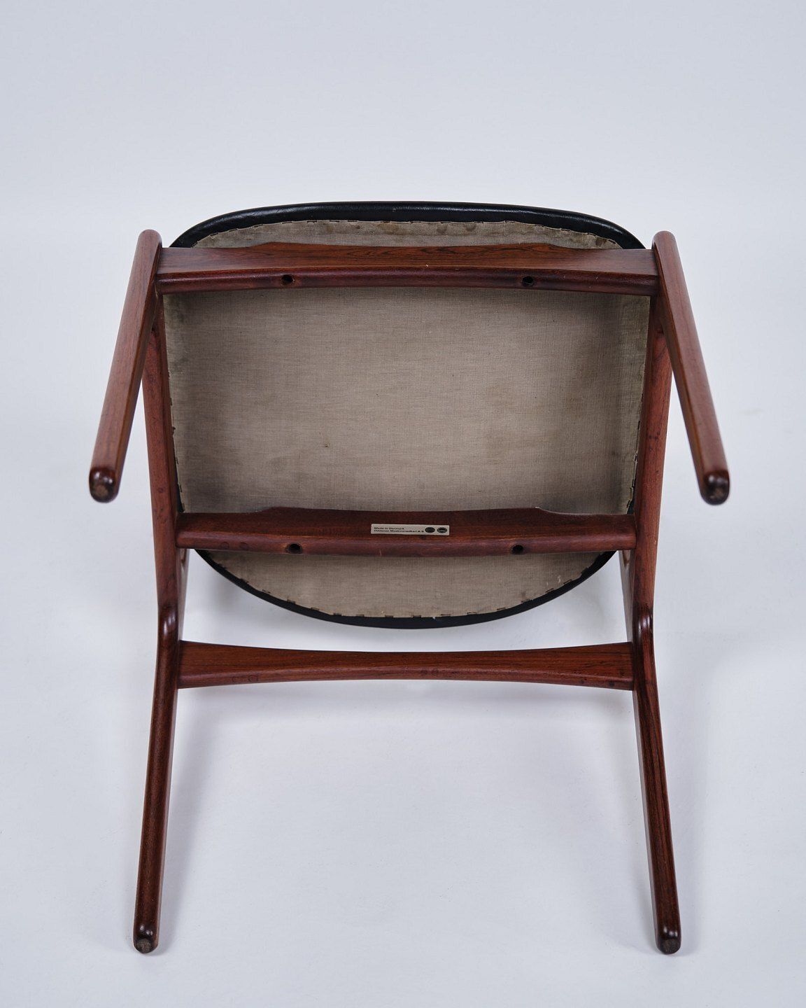 photo furniture Set Of Six Dining Chairs – Erik Buch – Model Od49 – Rosewood & Black Leather – Od Furniture – 1950s