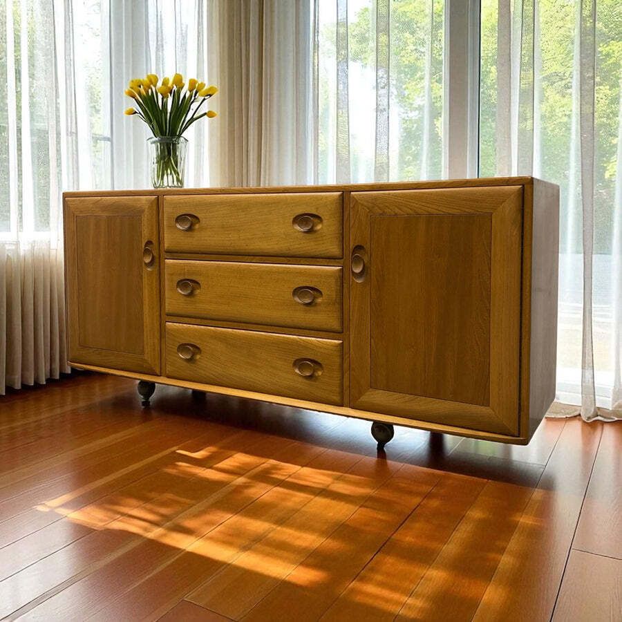 Ercol Sideboard Elm Blonde photo furniture