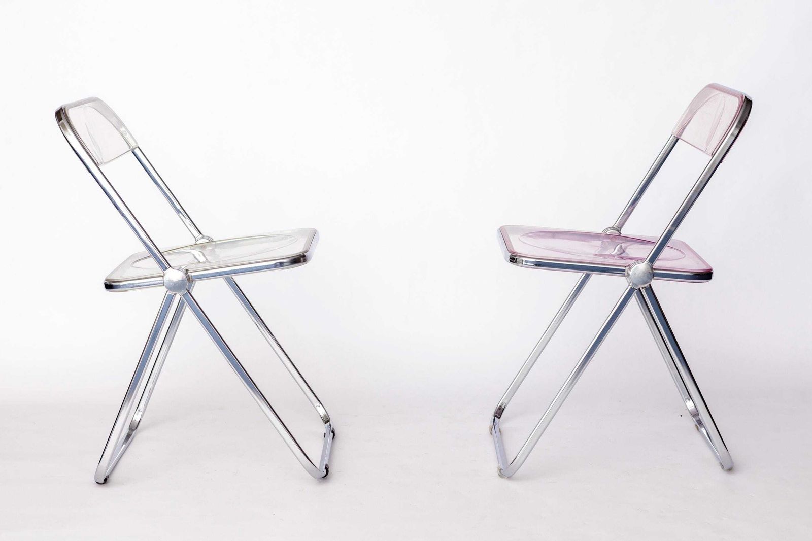 Pair Of Vintage Castelli Plia Folding Chairs, 1970s Italy, Original Design photo vinterior