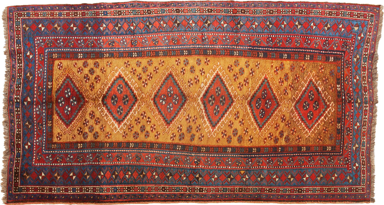 Vintage Qashqai Rug 268x122cm photo vinterior