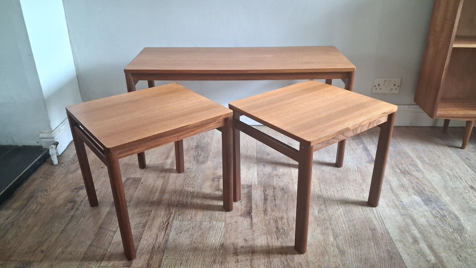 photo buy Original 1970's Danish Teak  Mid Century Nest Of Tables, Drinks/Coffee Tables