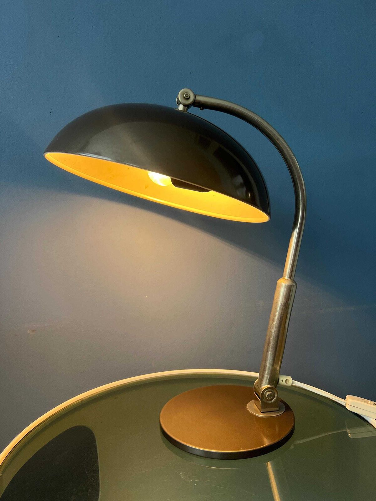 Vintage Black Hala Busquet 144 Desk Lamp By Herman Busquet
