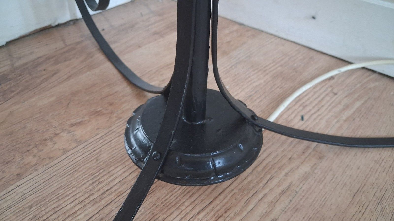 1960's French Mid Century Wrought Iron Standard /Floor Lamp photo for sale