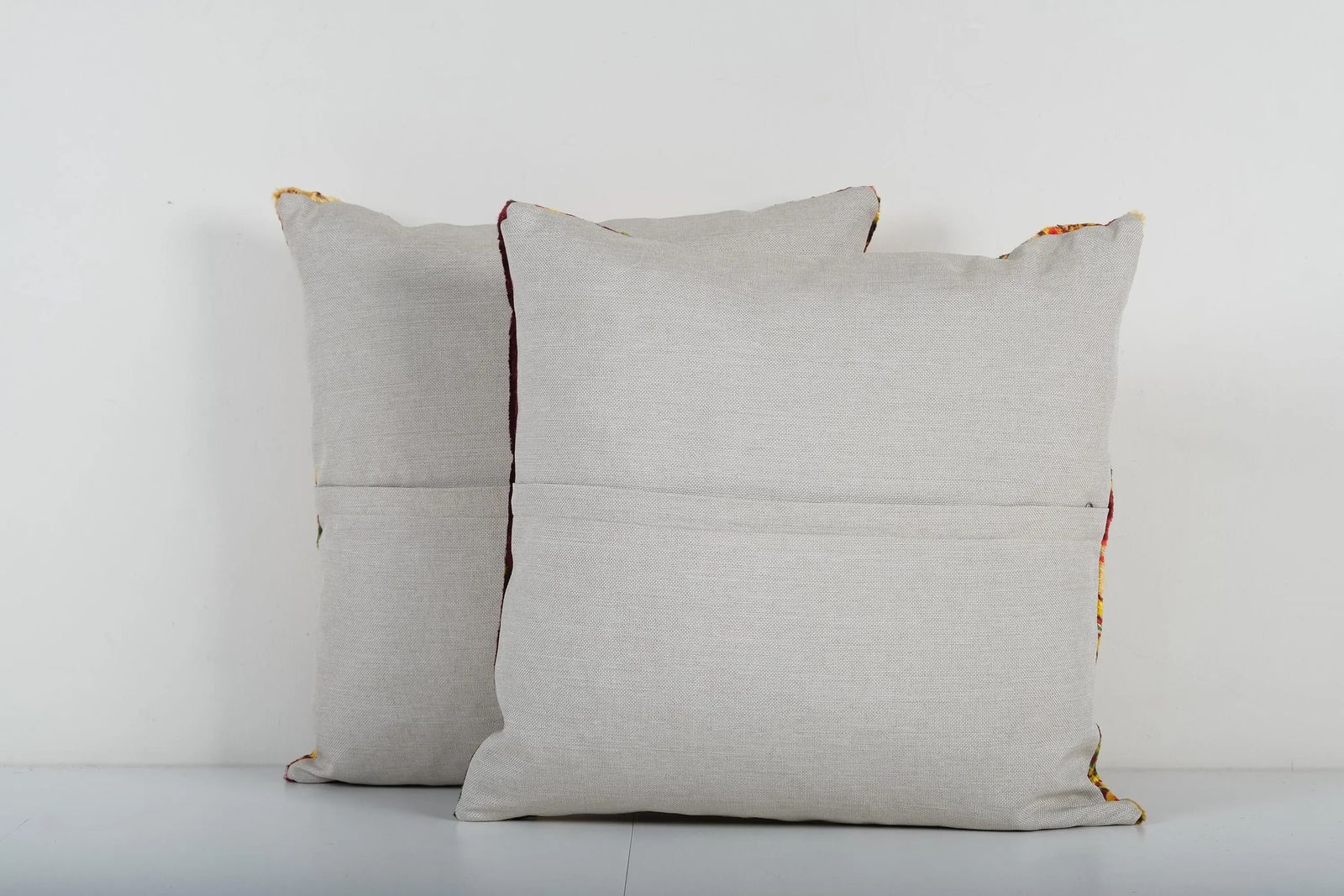 Red And Yellow Velvet  Pillow Cover, Set Of Two Tribal Turkish Pillow Case photo furniture