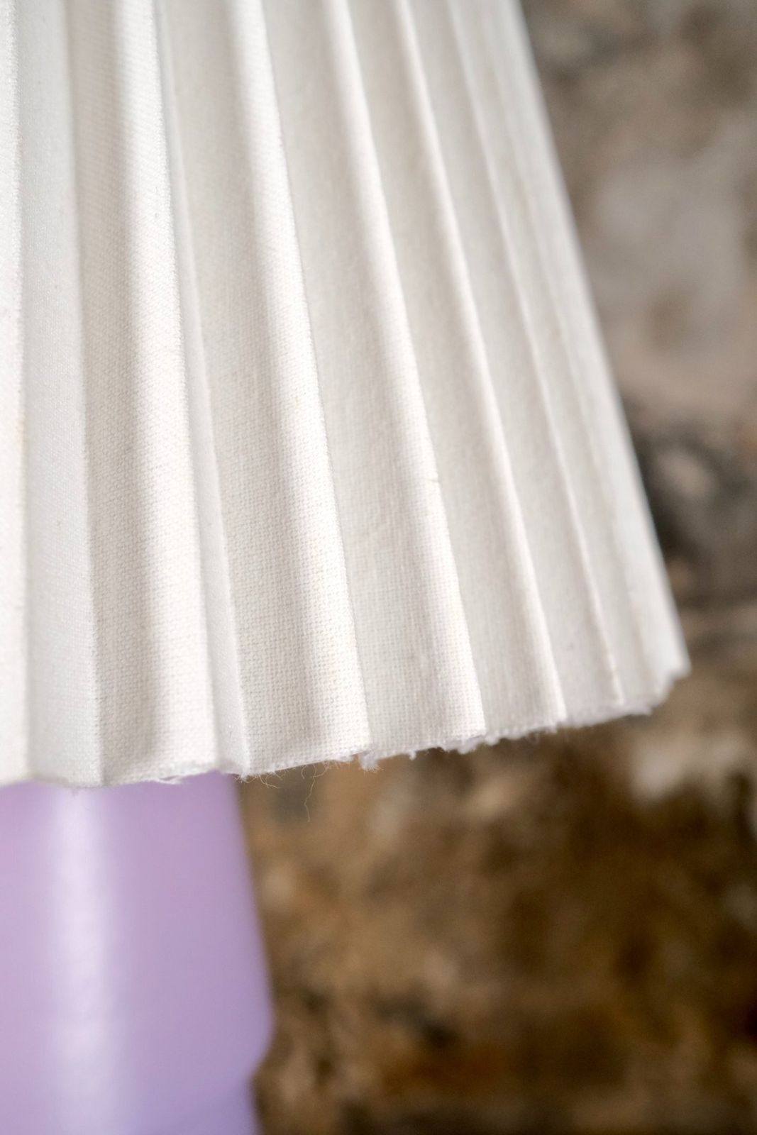 Mauve Ceramic Lamp By Faïencerie De Charolles For Roche Bobois photo vinterior