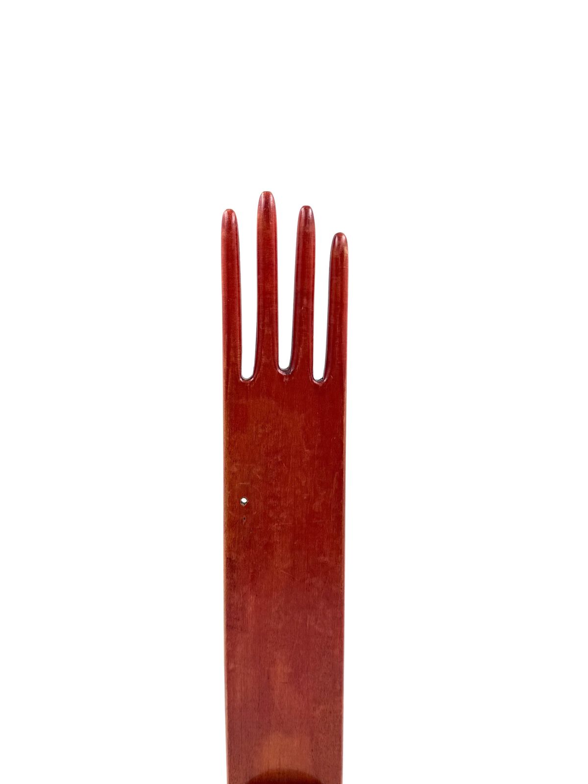 Red Wood Hand Jewelry Display, France 1960s photo buy