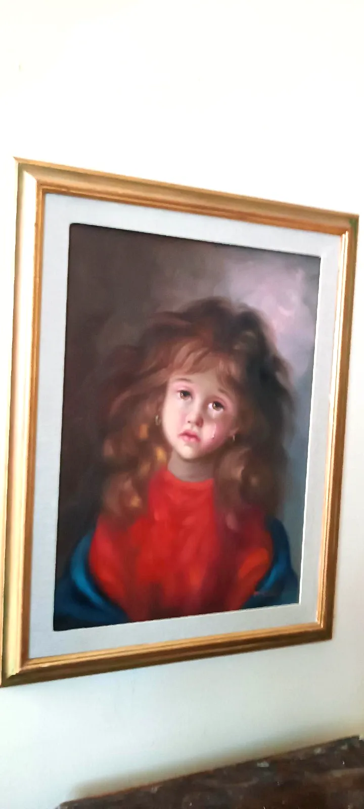 Oil Painting On Canvas Portrait Girl Pietro Pantino (1941 2020) photo for sale