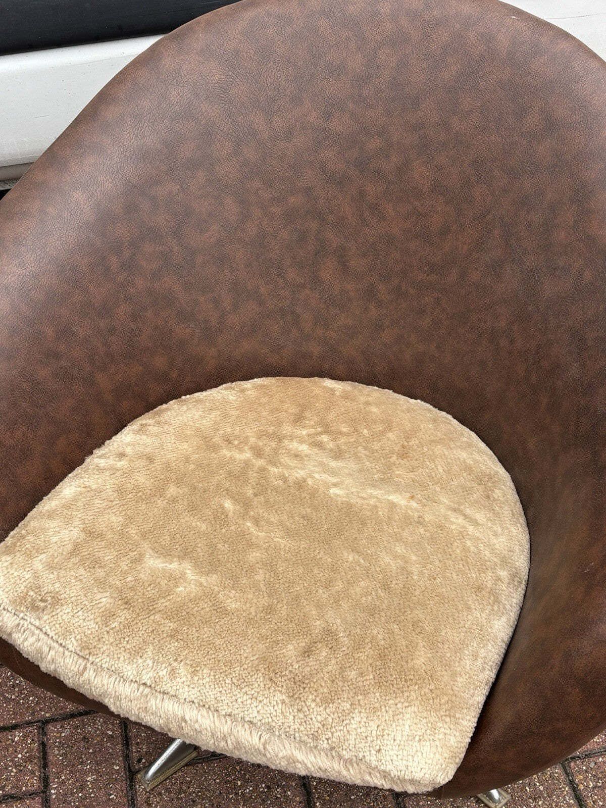 Pair Of Mid Century Swivel Pod Armchairs photo for sale