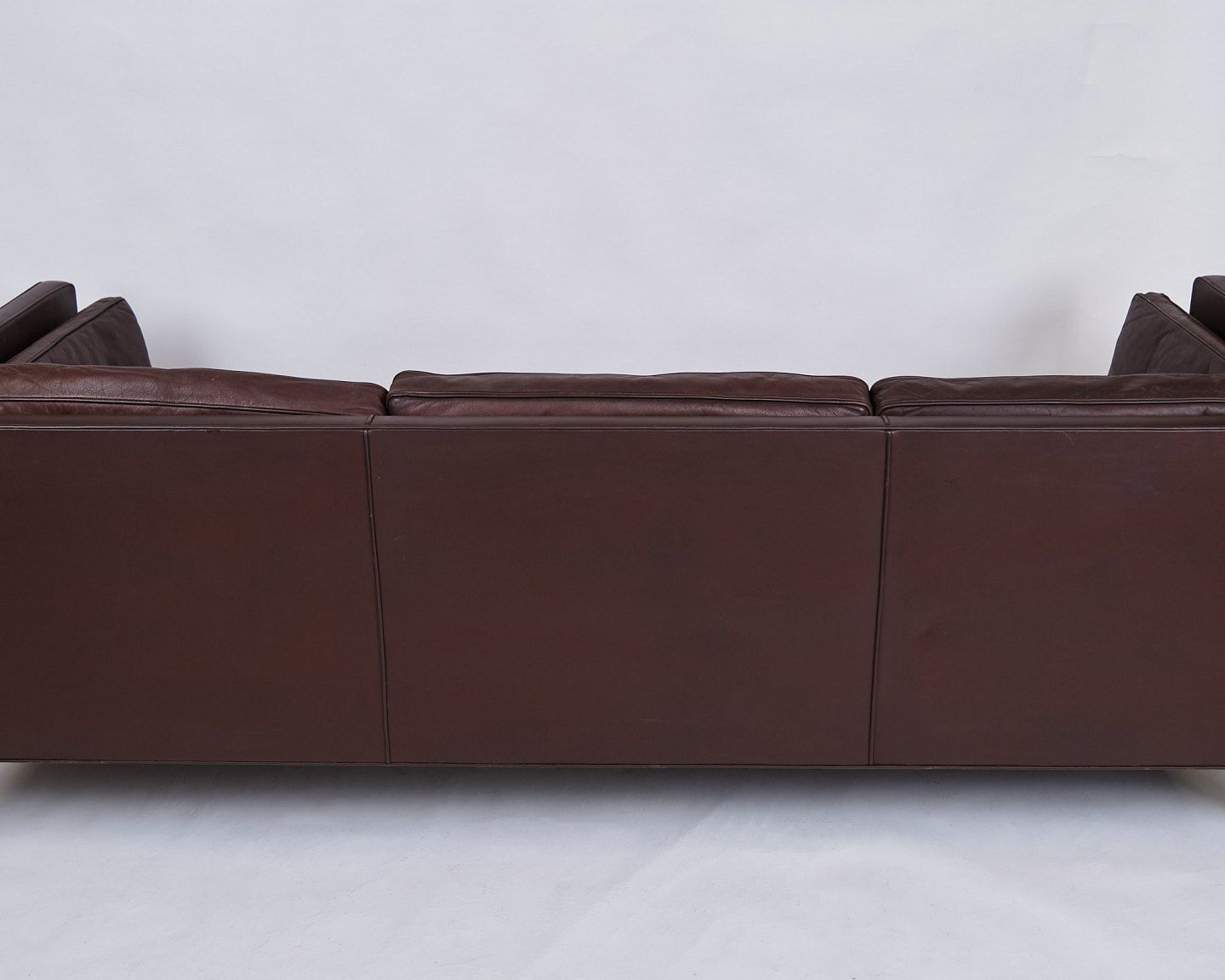 Sofa   3. Person   Model 2442   Brown Leather   Børge Mogensen   Fredericia Furniture Factory   Danish Design   1960s photo vintage