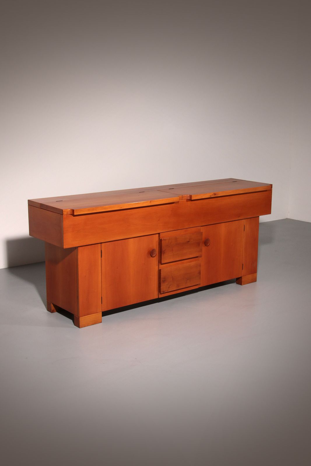 Torbecchia Sideboard In Walnut By Giovanni Michelucci For Poltronova, 1964