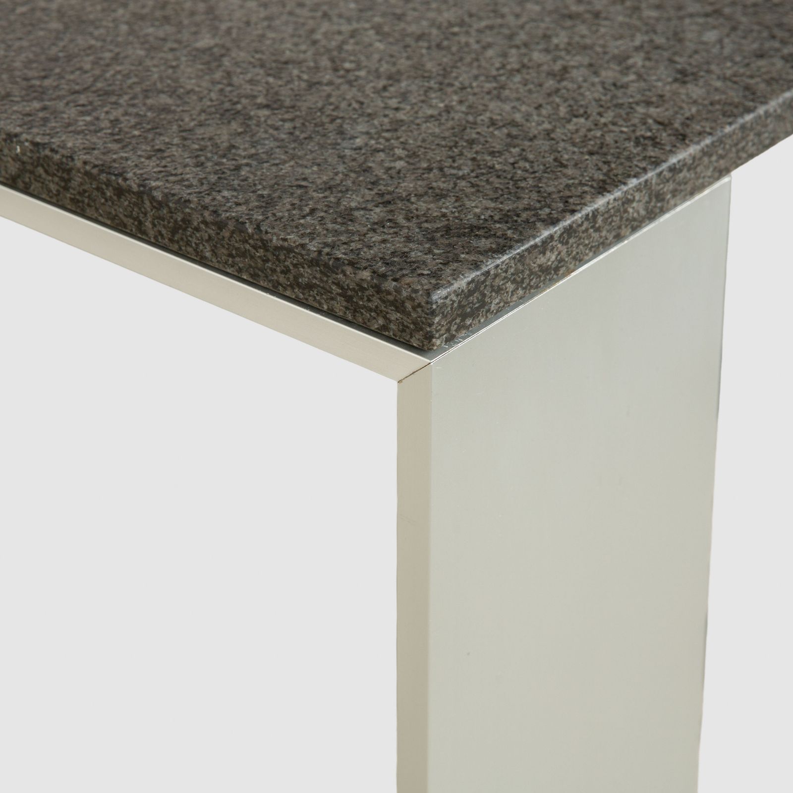 Rolf Benz Metal Dining Table Black Anthracite Granite Metal 150 X 150 X 75 Cm photo Furniture