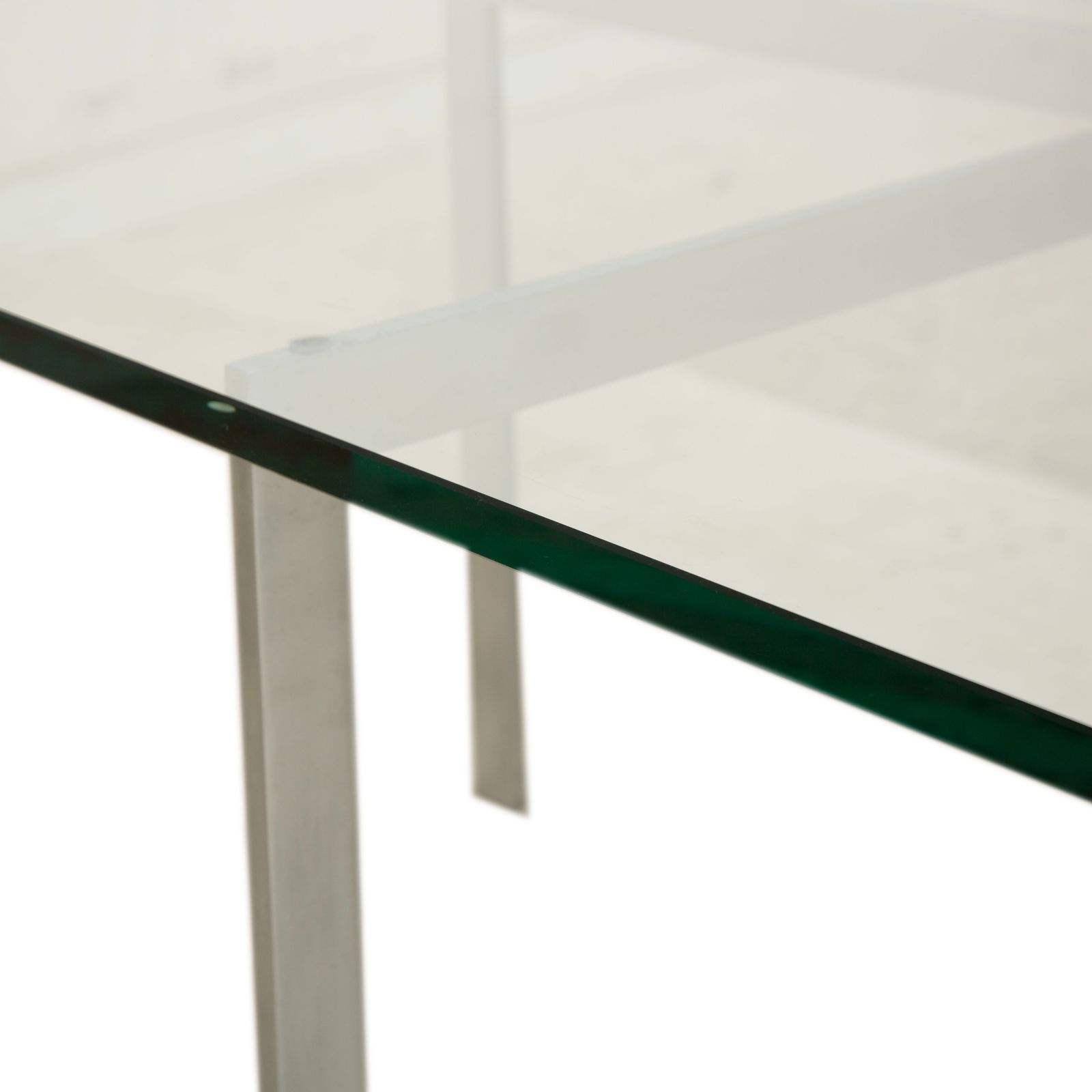 Knoll International Barcelona Glass Coffee Table Chrome photo for sale