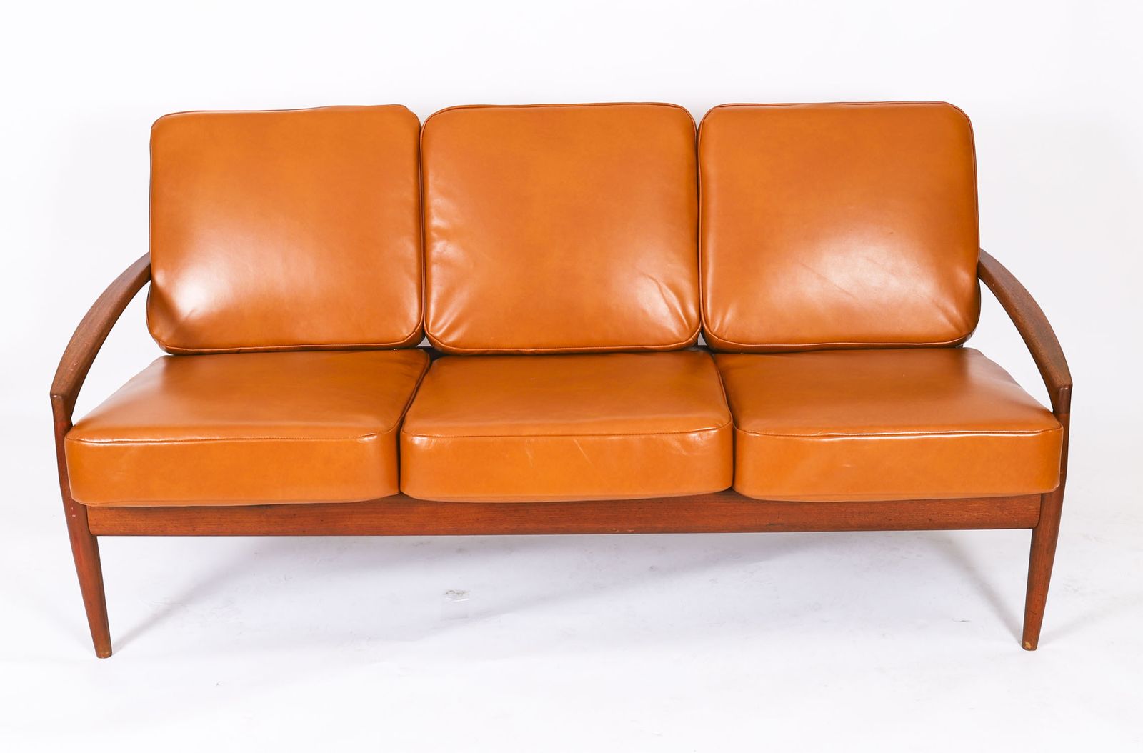 Kai Kristiansen "Paper Knife" Teak Tree Sofa For Magnus Olesen Mid Century photo furniture