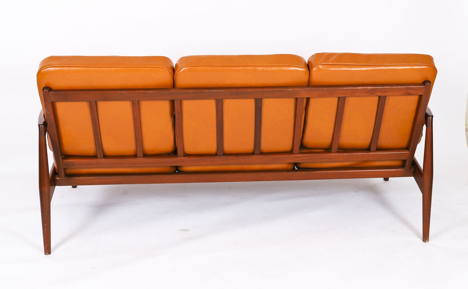 Furniture Kai Kristiansen "Paper Knife" Teak Tree Sofa For Magnus Olesen Mid Century photo