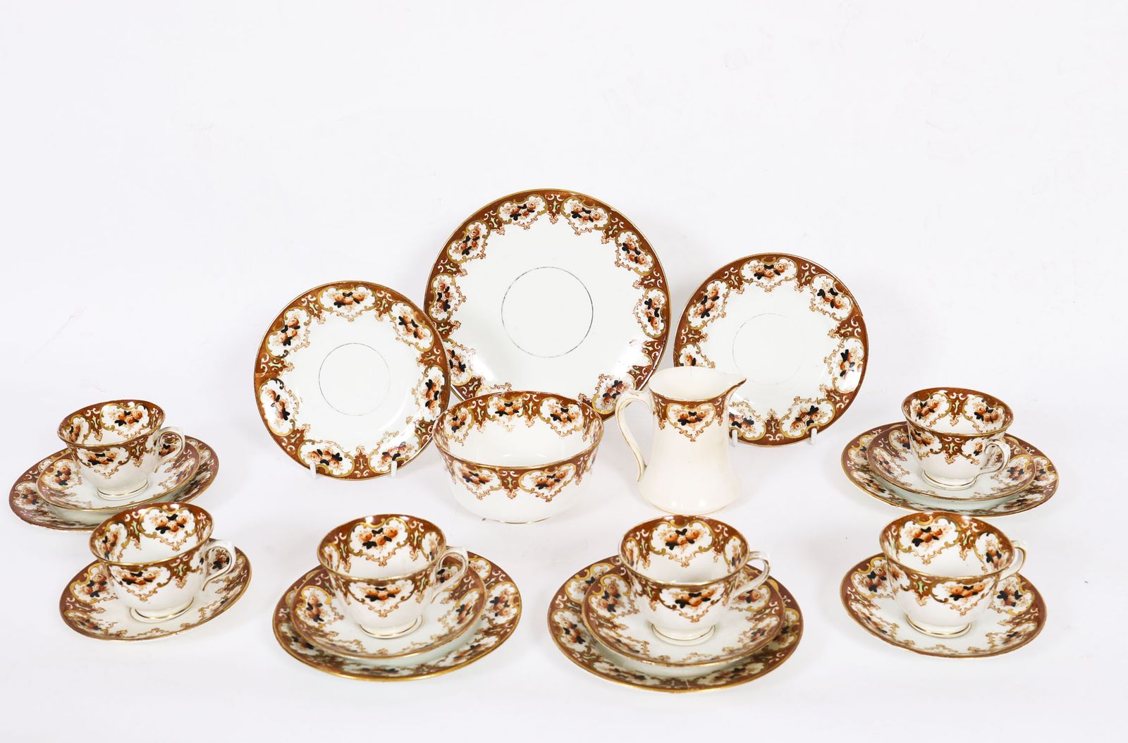 Antique 21 Piece Royal Albert Crown China Porcelain Tea Set 1917 To 1925