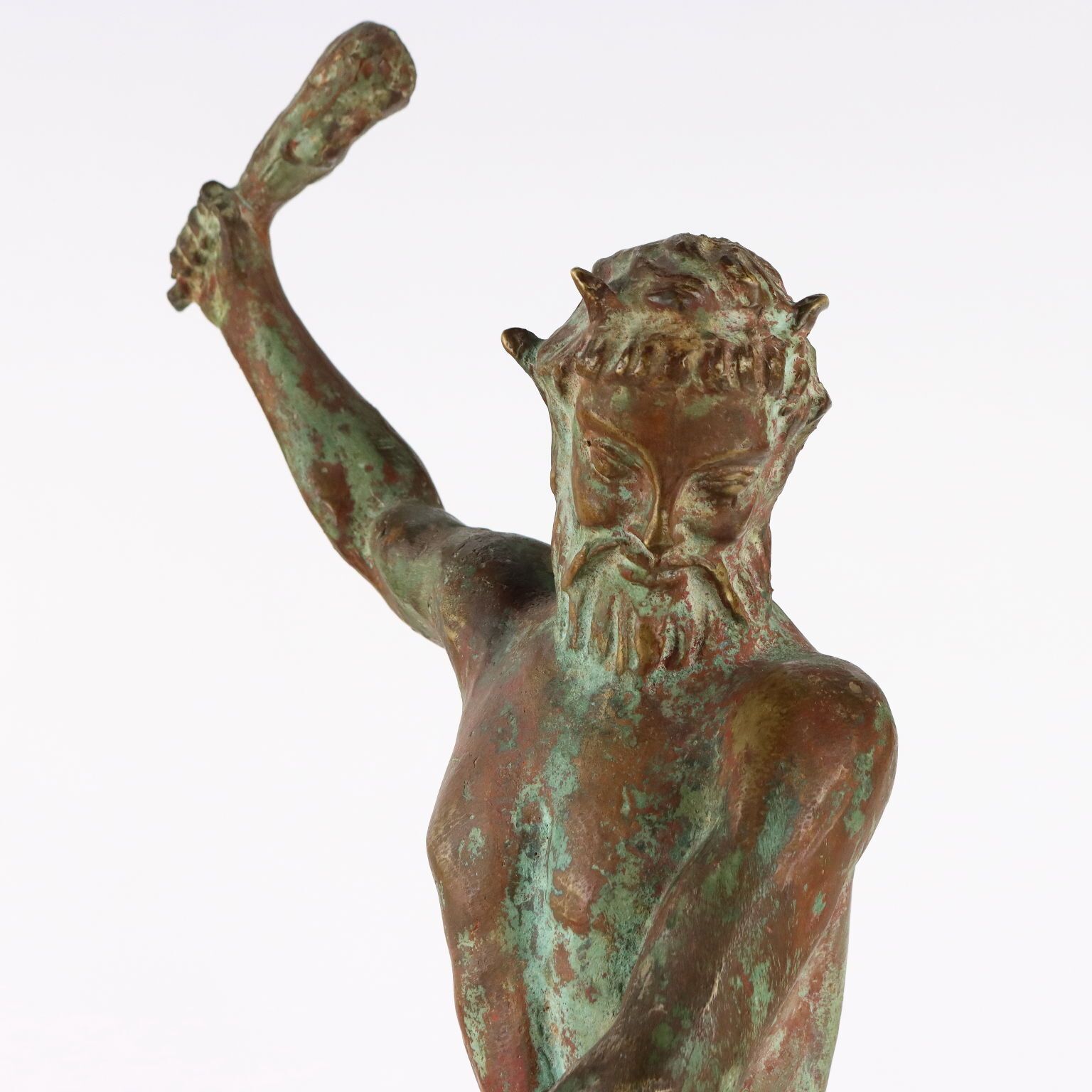 Antique Sculpture Mythological Subject Metal Italy XX Century photo Art