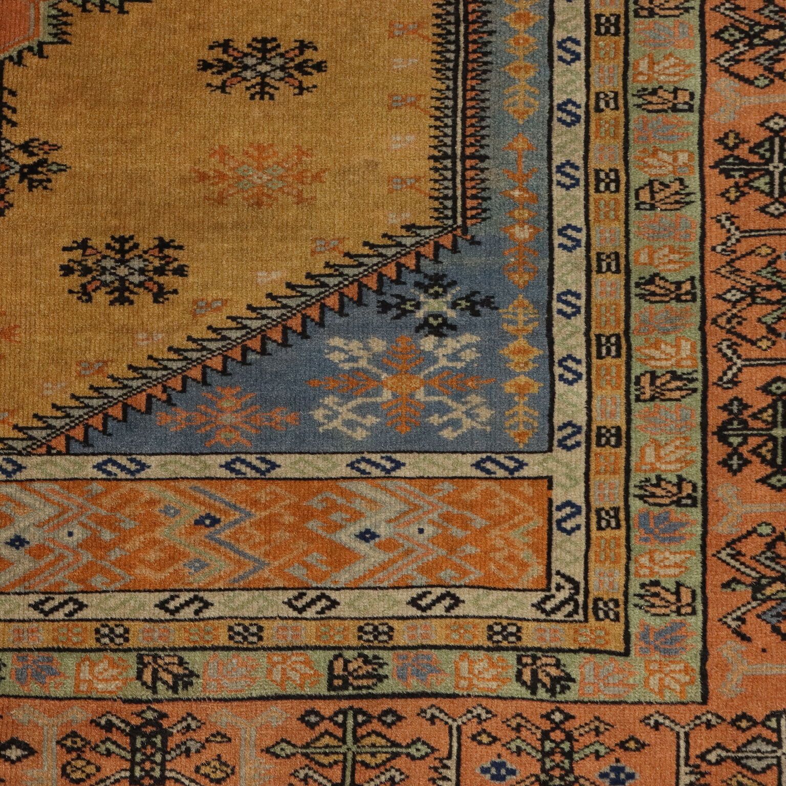 Antique Melas Carpet Cotton Wool Handmade Turkey 63 X 53 In photo buy