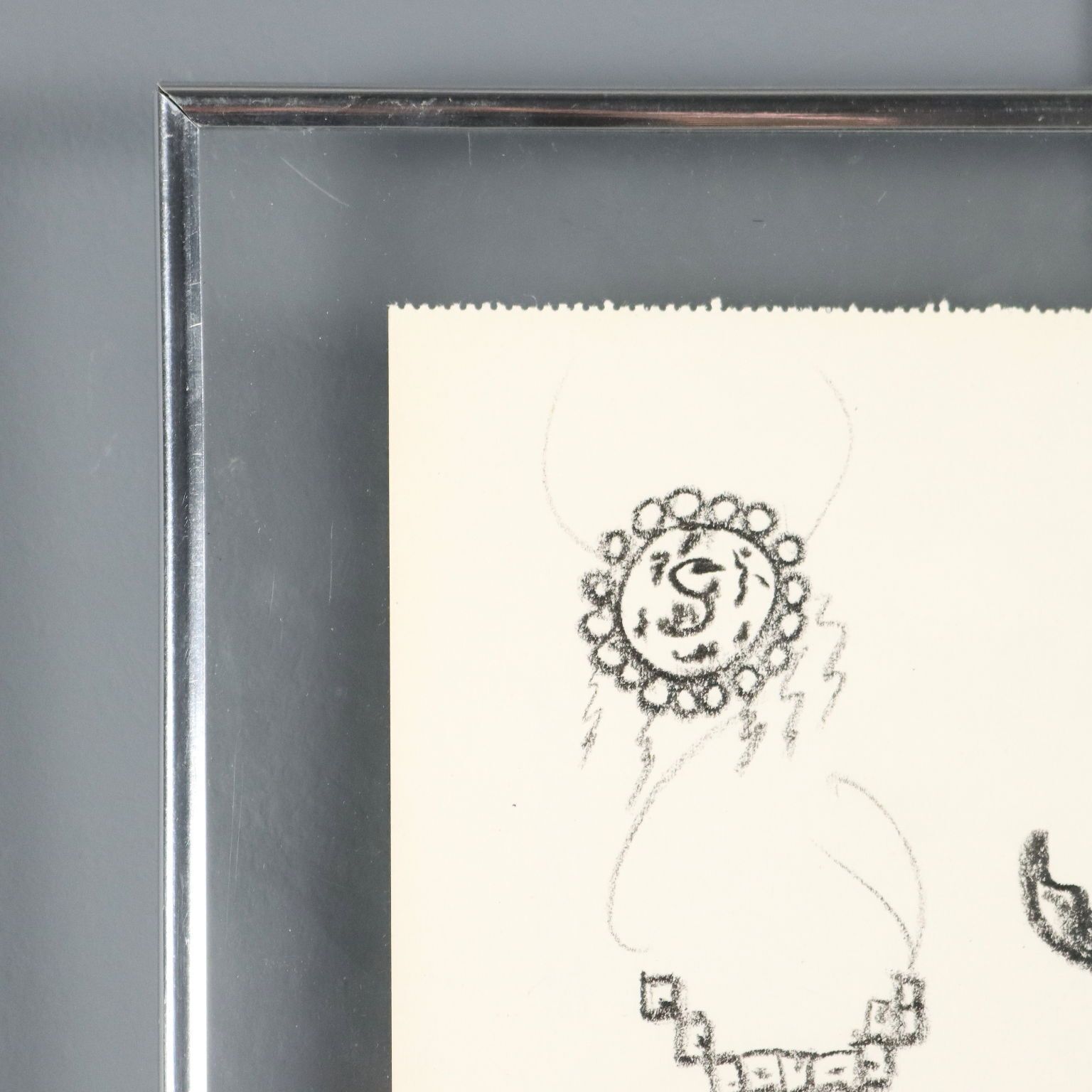 photo furniture Contemporary Drawing Signed Remo Brindisi Aida Italy 1974
