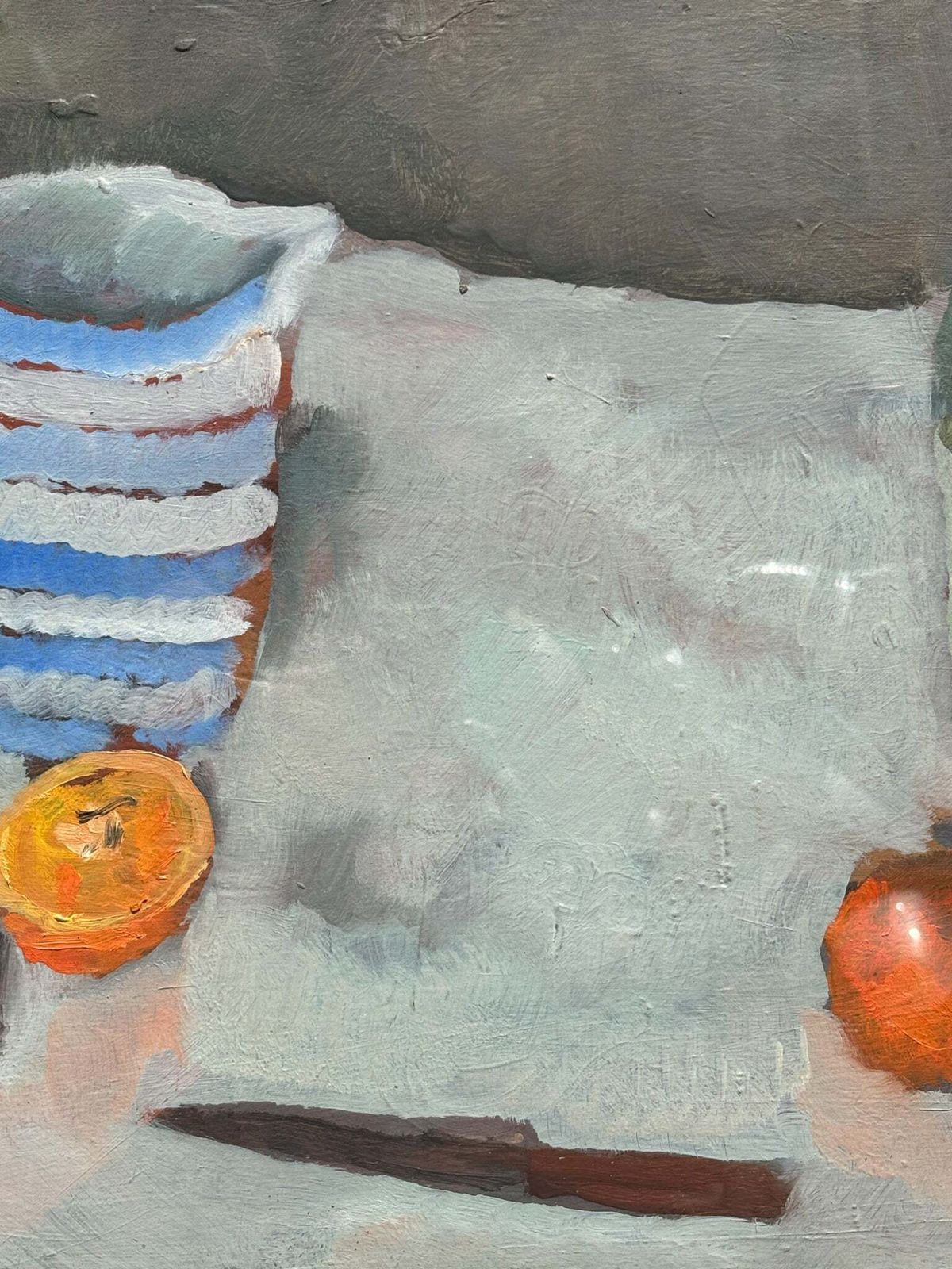 Oil On Panel Still Life Painting By Domenico Cantatore, 1960s photo vintage