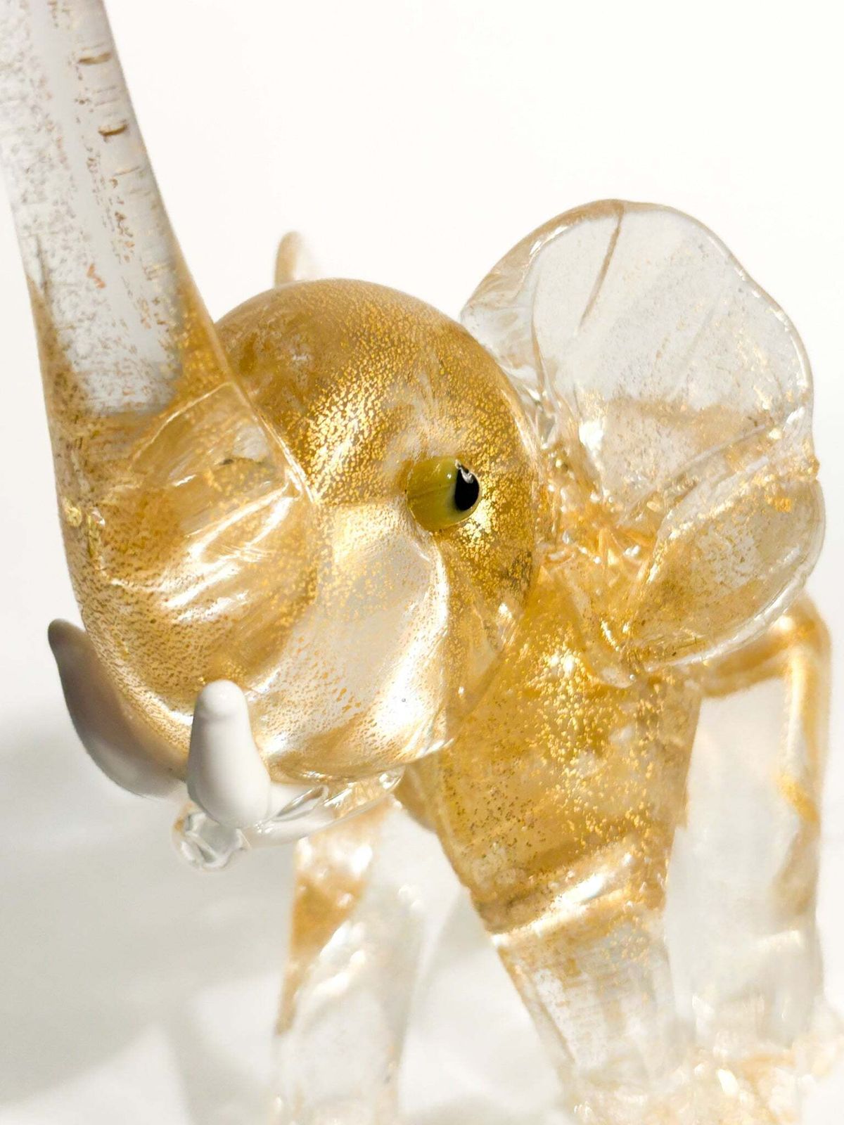 Art Murano Glass And Gold Leaf Elephant Attributed To Ercole Barovier, 1930s photo