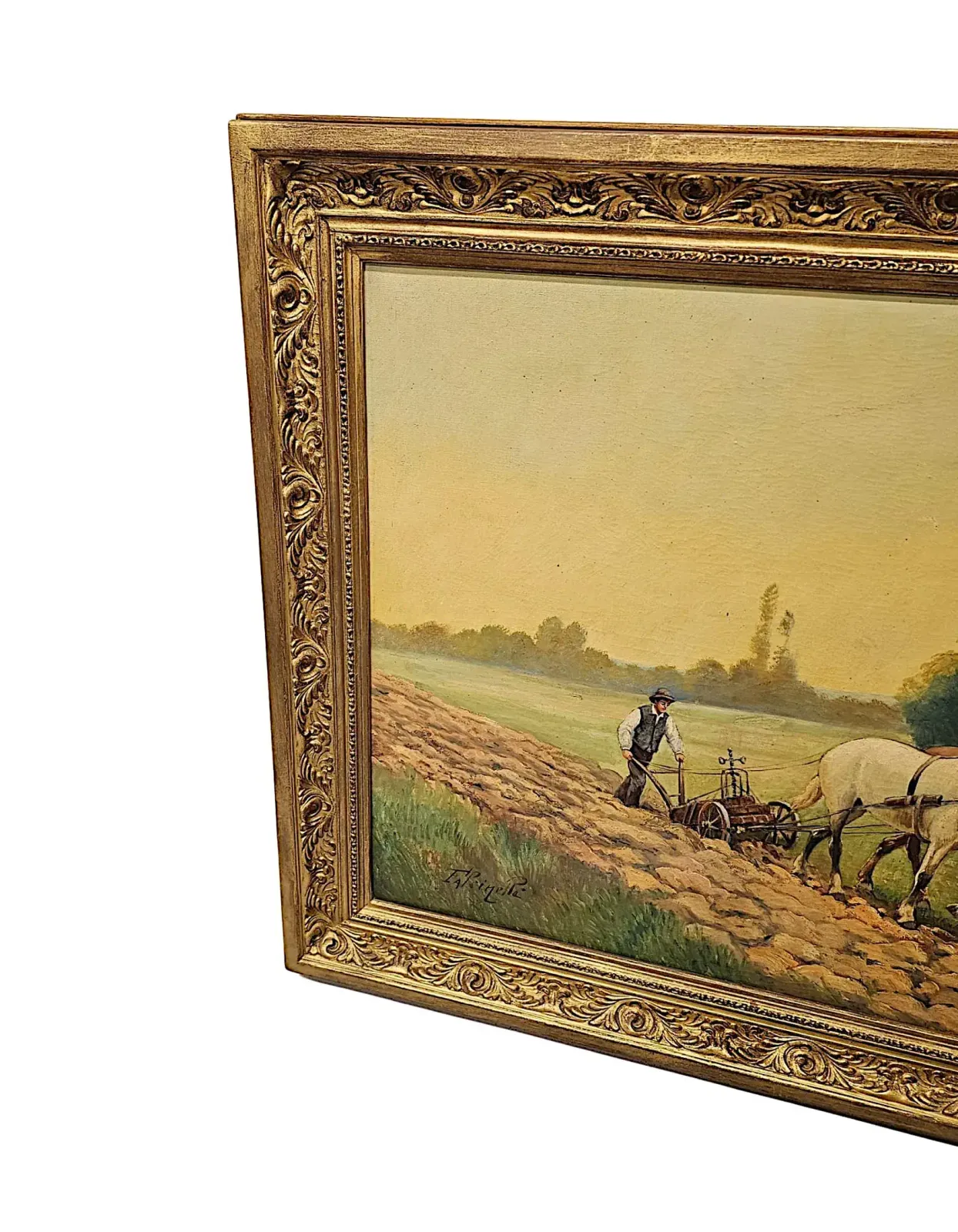 A Very Fine Large Early 20th Century Oil On Canvas Painting photo buy