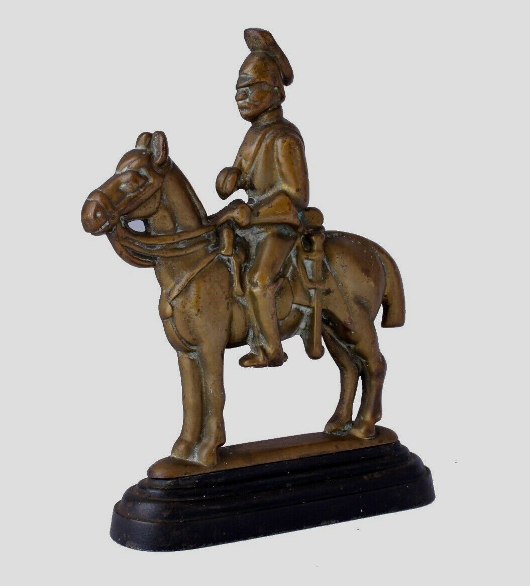 Soldier And Horse Door Stop Porter Brass Doorstop Figure Ornament photo furniture
