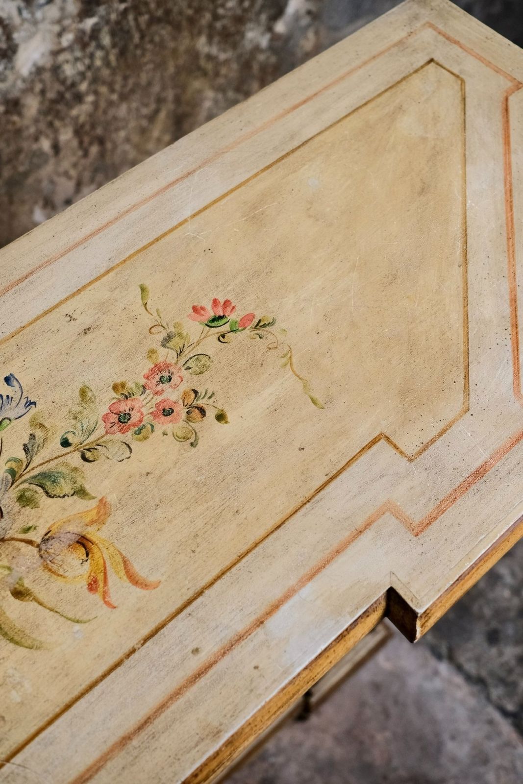 photo buy Hand Painted Venetian Style Buffet Or Console, Mid 20th Century