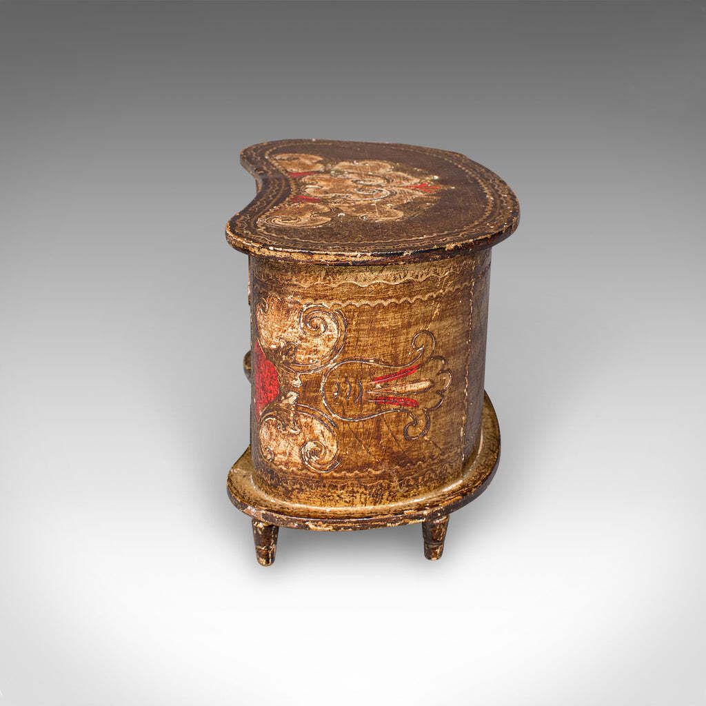 Vintage Florentine Jewellery Box, Italian Keepsake Chest Of Drawers, Miniature photo vinterior