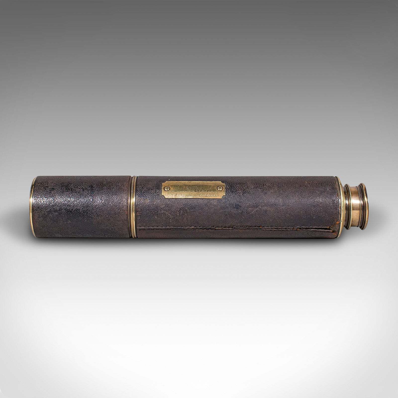 Antique Lord Bury 4 Draw Telescope, English, Terrestrial, Jh Steward, Victorian photo Home Decor
