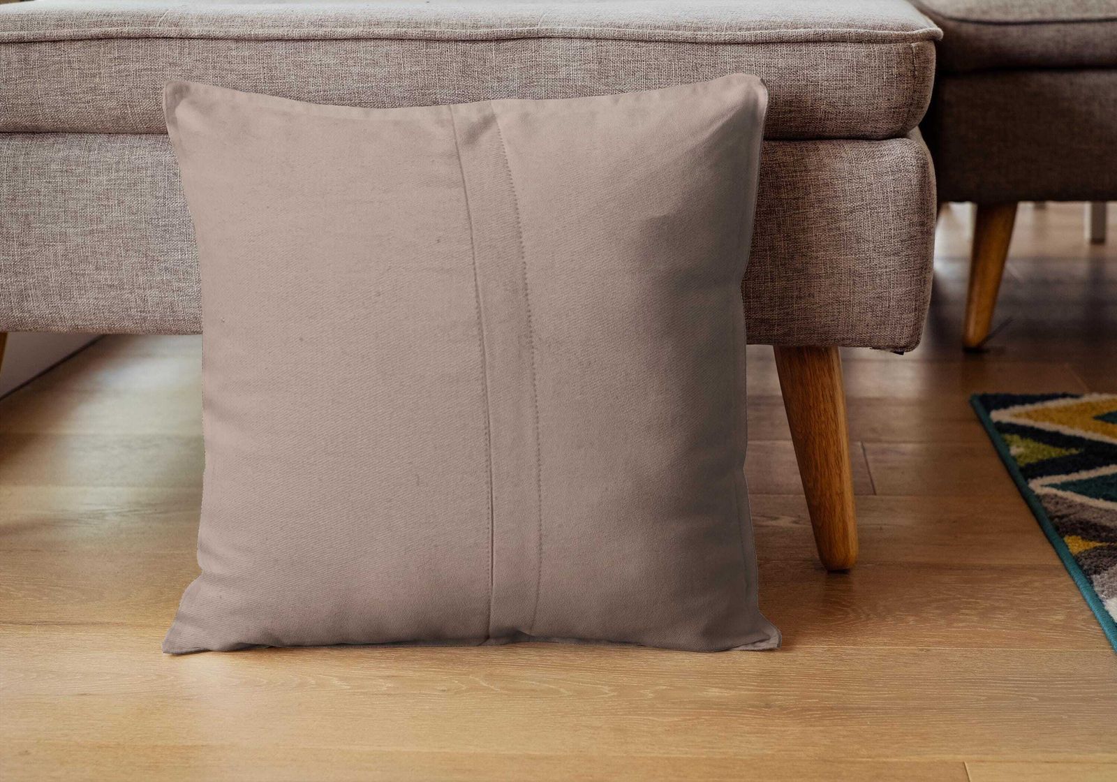 Multicoloured Cushion For Sofa, Handmade Kilim Pillow Cover, Scatter Cushion, Kilim Cushion, Couch Pillow, Decorative Throw Pillow 45x45 Cm photo for sale