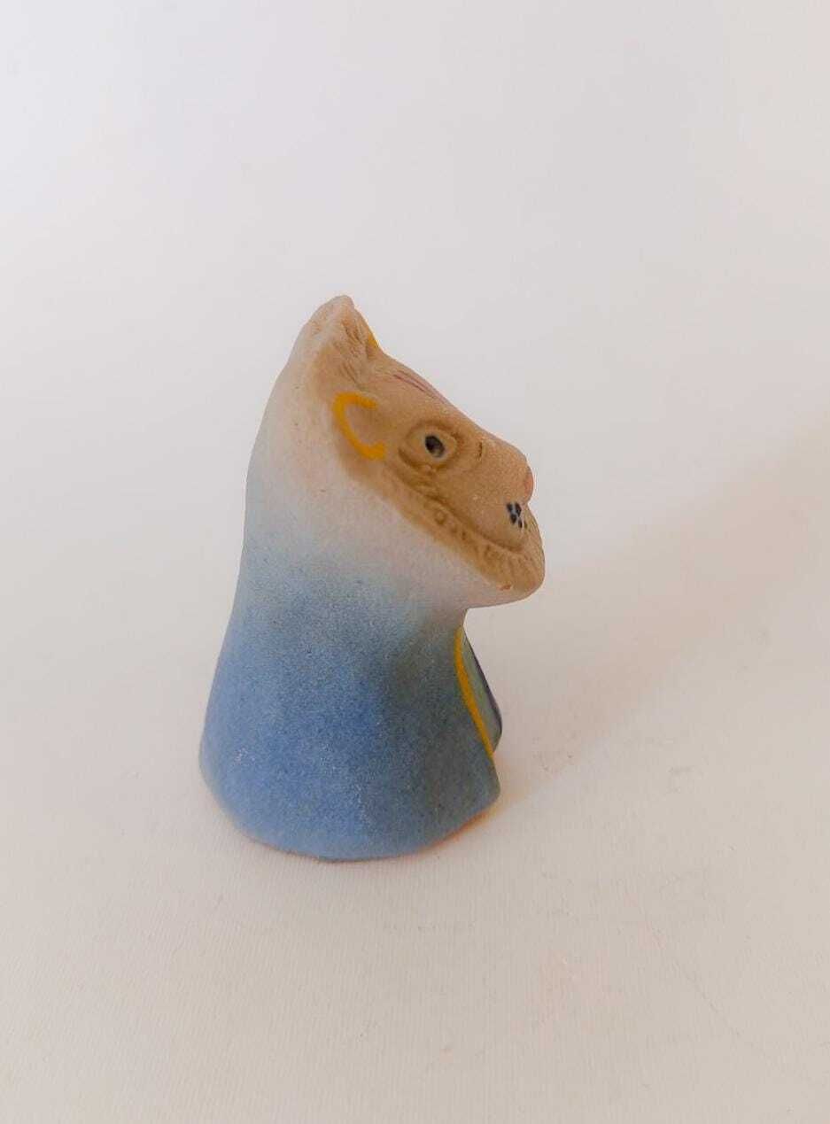 Ceramic Figurine Lion Series The Etruscans Ivo De Santis Rare Vintage Mid Century Modern Bitossi Era photo for sale