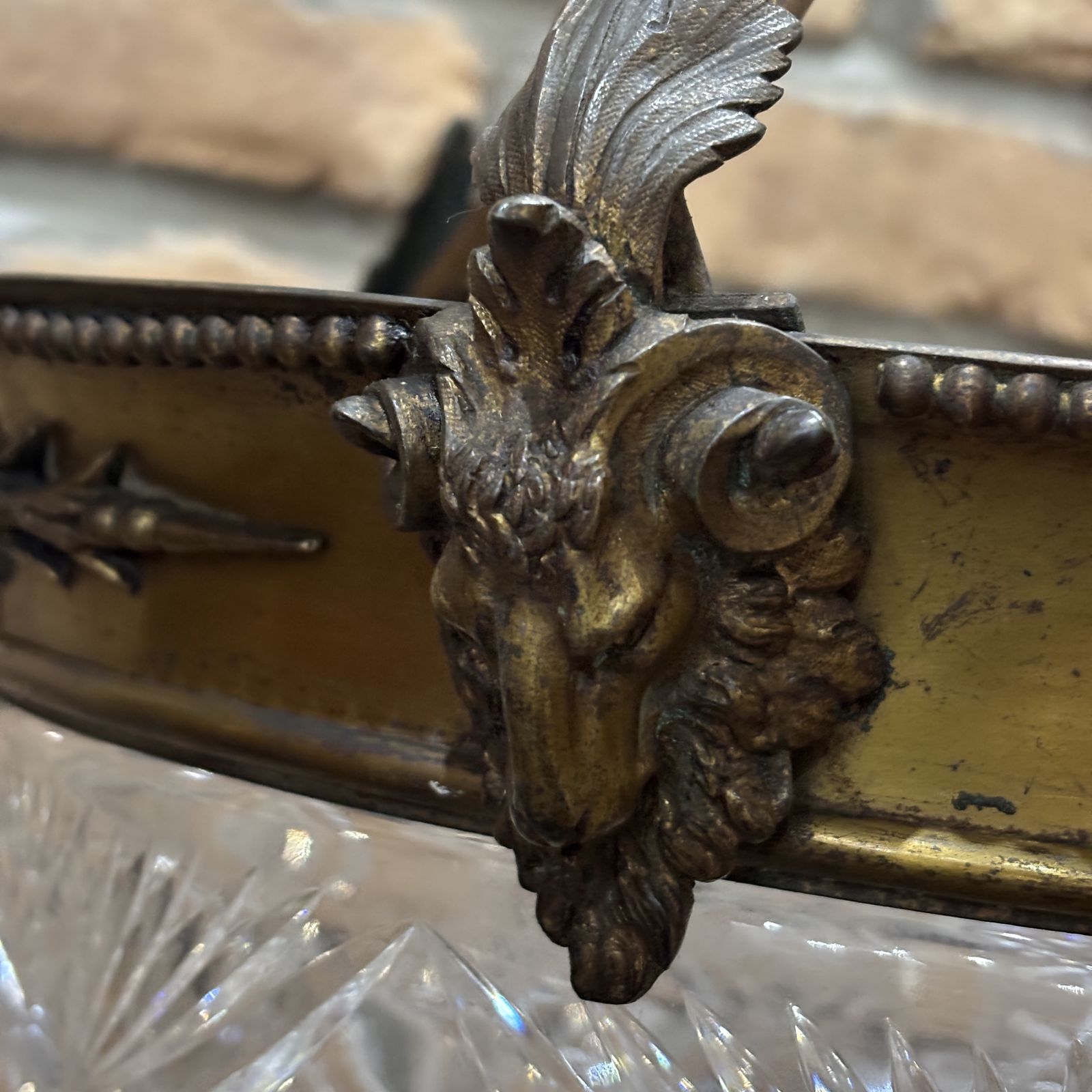 Late Victorian  Glass & Bronze Pendant Light photo Lighting