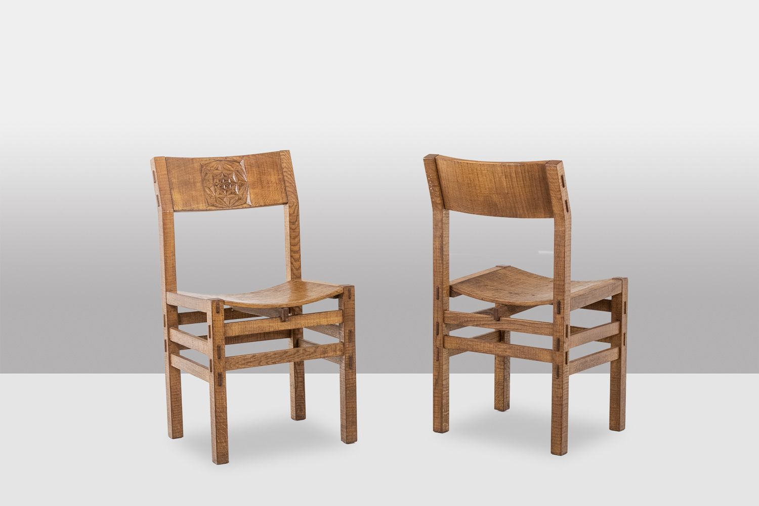 photo for sale Officina Rivadossi, Brutalist Style Table And 4 Chairs. Italy, Circa 1970