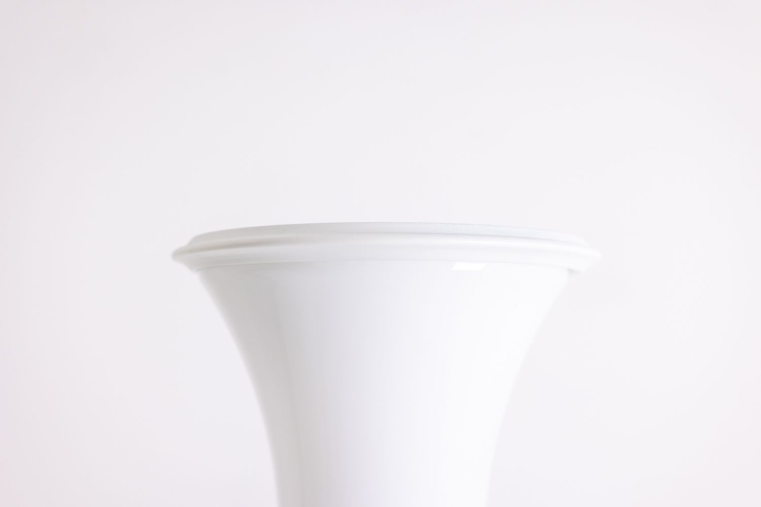Enrico Tronconi 'Bamboo' Floor Lamp, In White Opal Glass.  From The '70s photo furniture