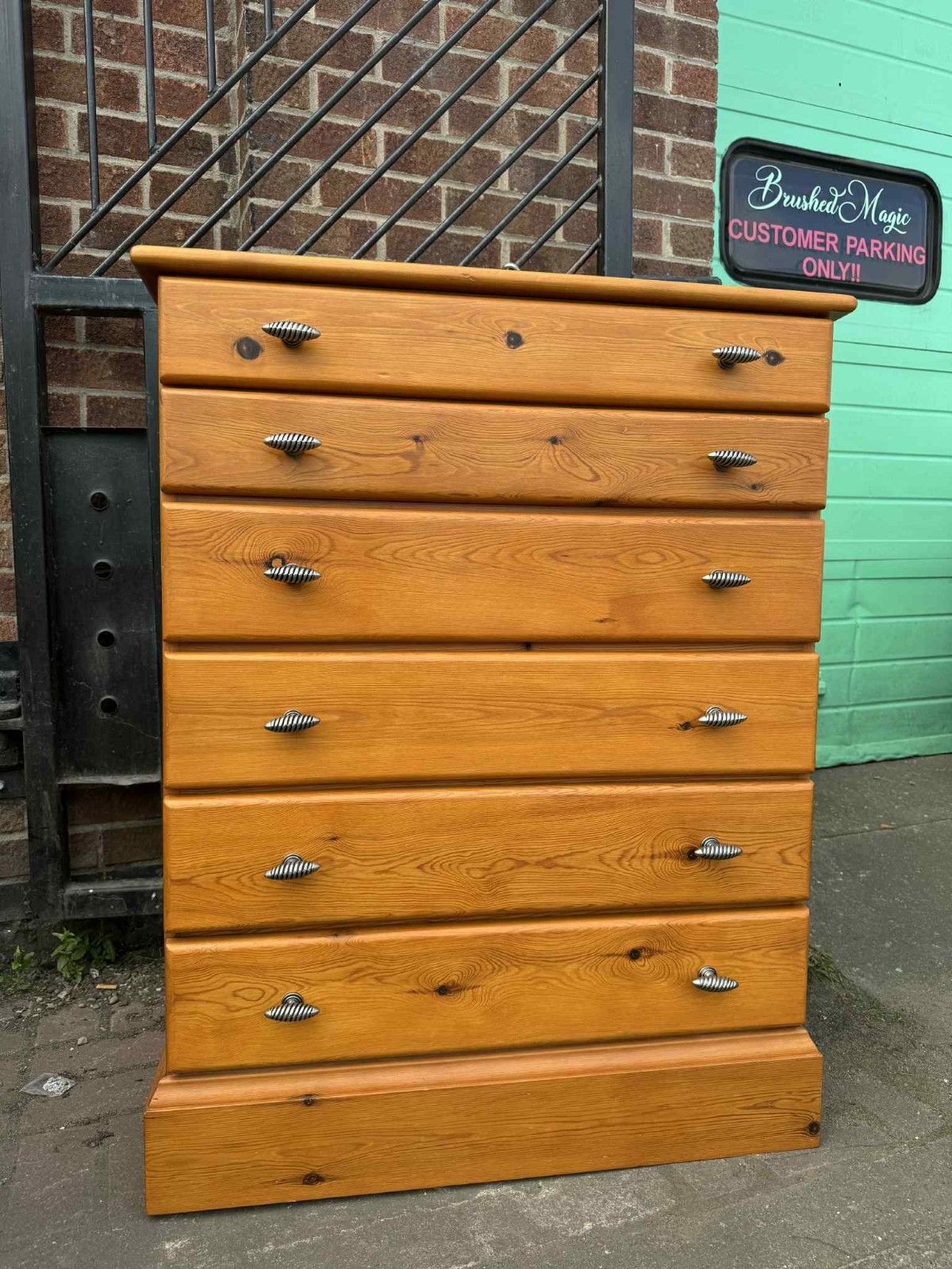 Quality Solid Pine Chest Of Drawers Ready To Upcycle In Fusion Paint