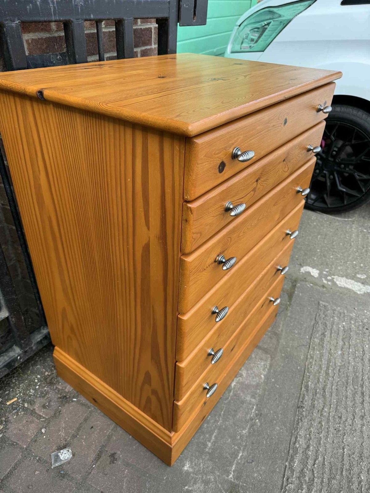 Quality Solid Pine Chest Of Drawers Ready To Upcycle In Fusion Paint photo furniture