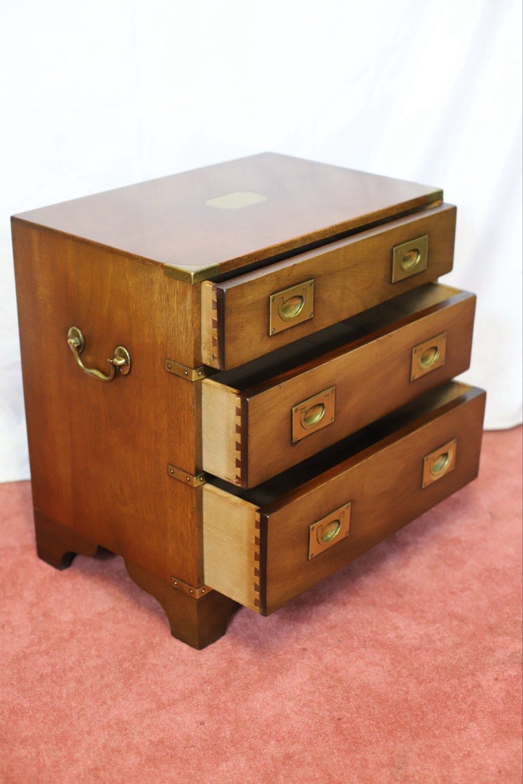 Harrods London Lovely Military Campaign Style Chest Of Drawers photo Furniture