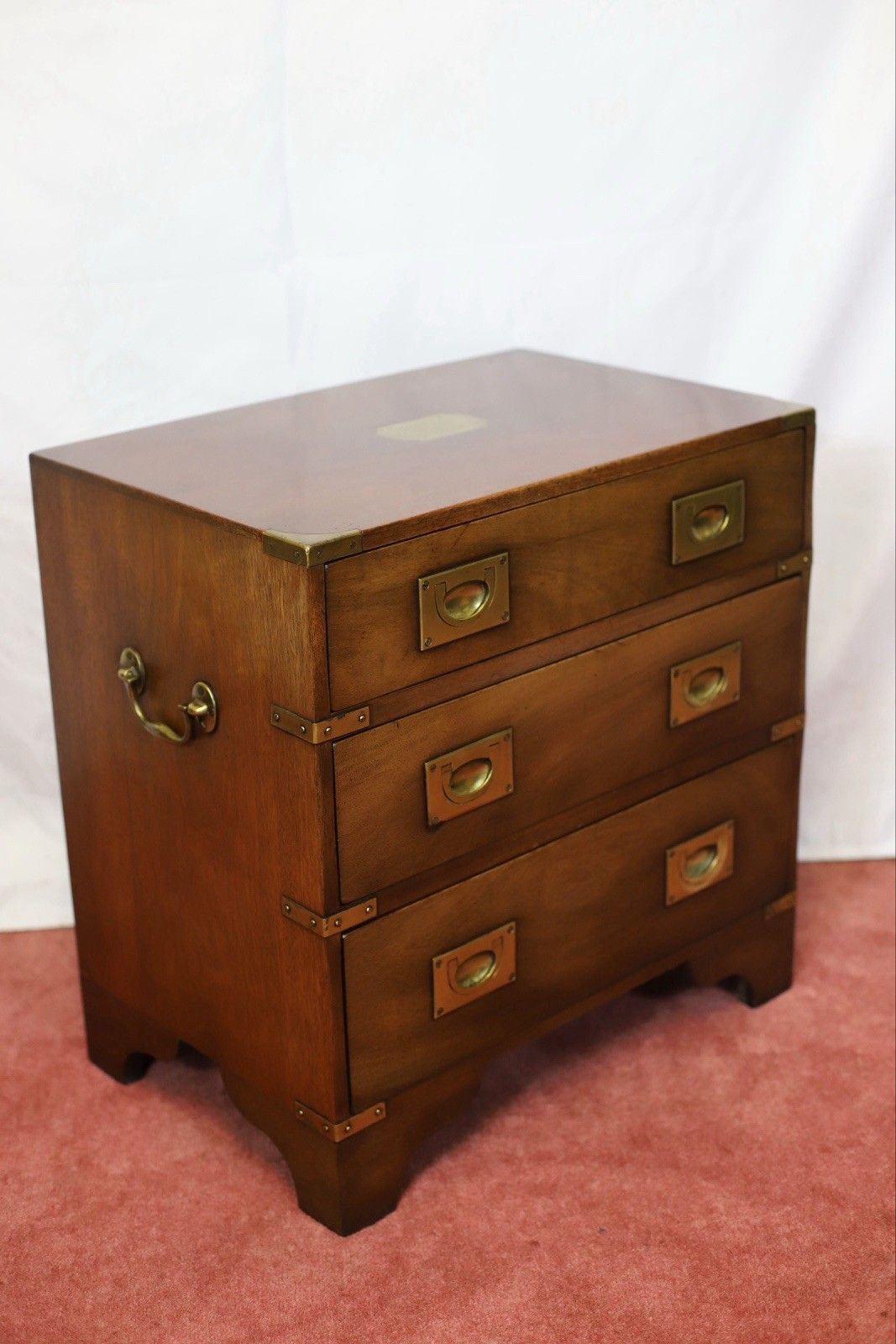 Harrods London Lovely Military Campaign Style Chest Of Drawers photo buy