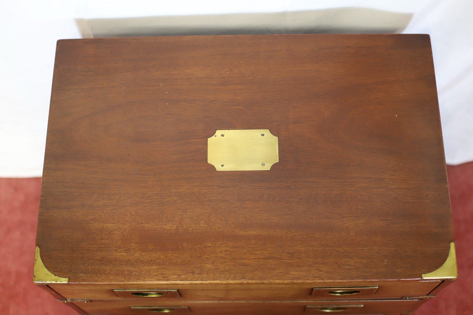 795.0 Harrods London Lovely Military Campaign Style Chest Of Drawers photo