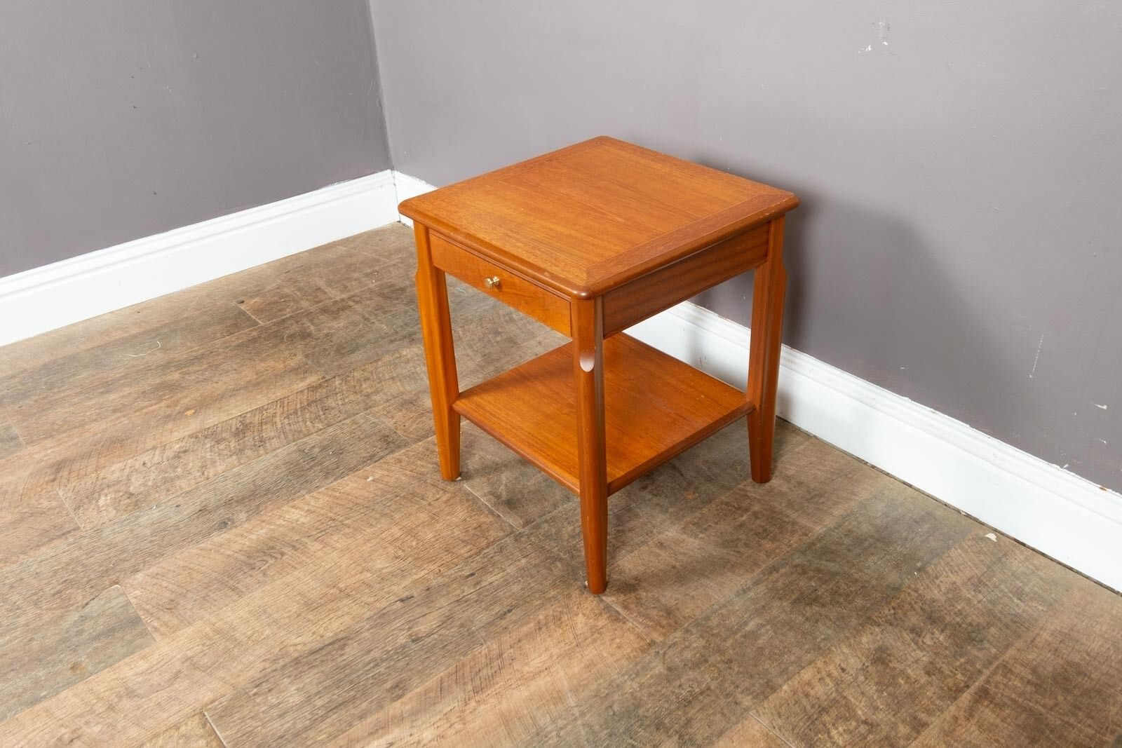 Vintage Mid Century Side Table With Drawer By Nathan photo Furniture