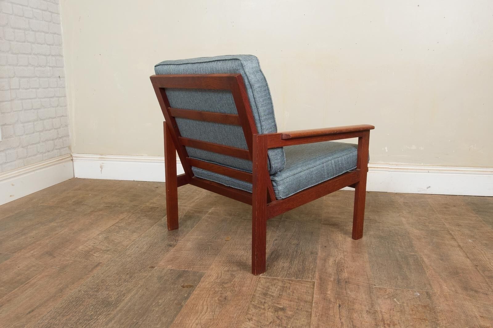 Vintagepair Of Danish Teak 'Capella' Lounge Chairs Armchairs By Illum Wikkelso photo vintage