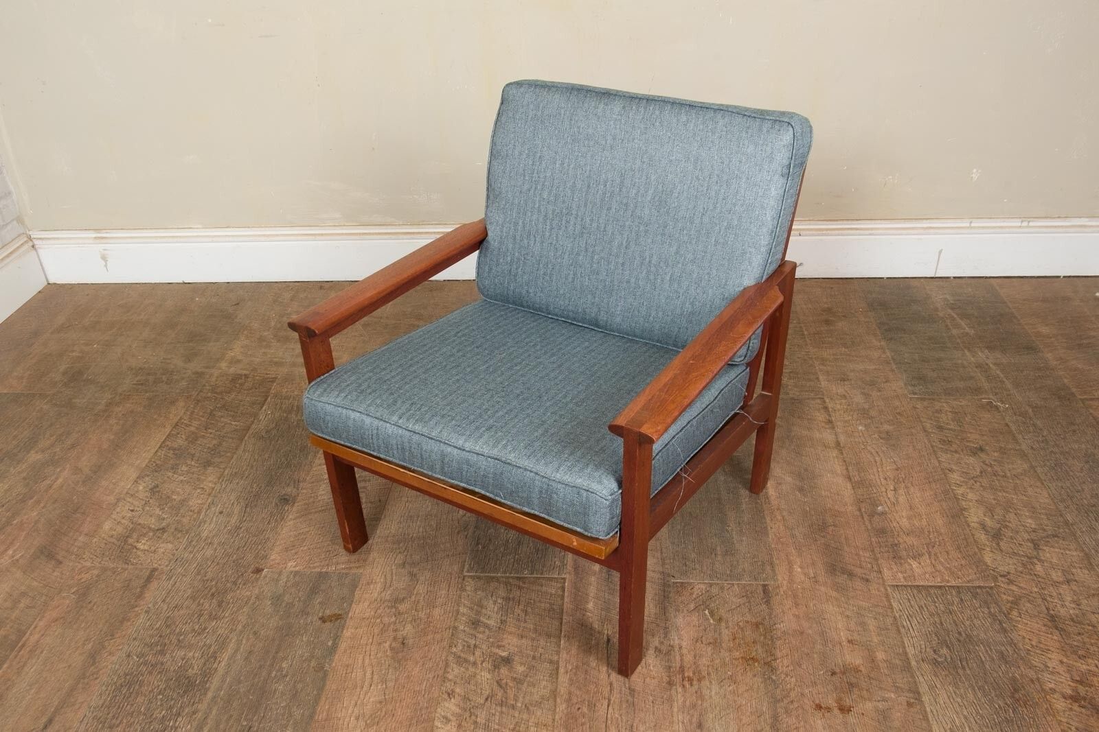 Furniture Vintagepair Of Danish Teak 'Capella' Lounge Chairs Armchairs By Illum Wikkelso photo