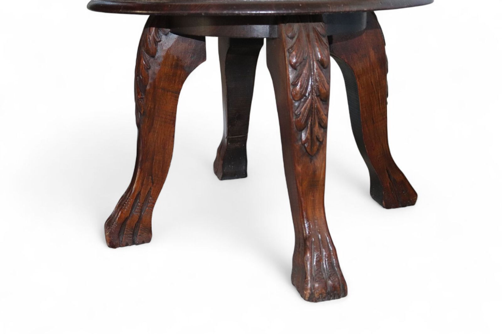 photo furniture Antique Victorian Carved Oak Green Man Captians Swivel Office Chair