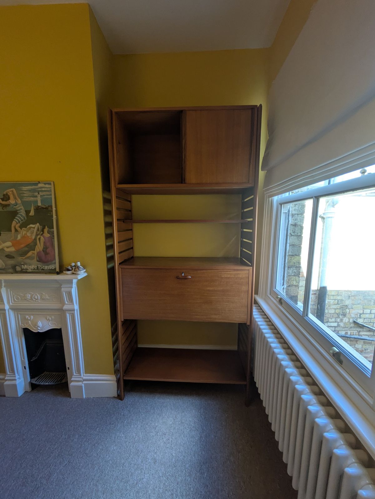 Ladderax Mid Century Modular Shelving Unit With Bureau And Cabinet photo vinterior