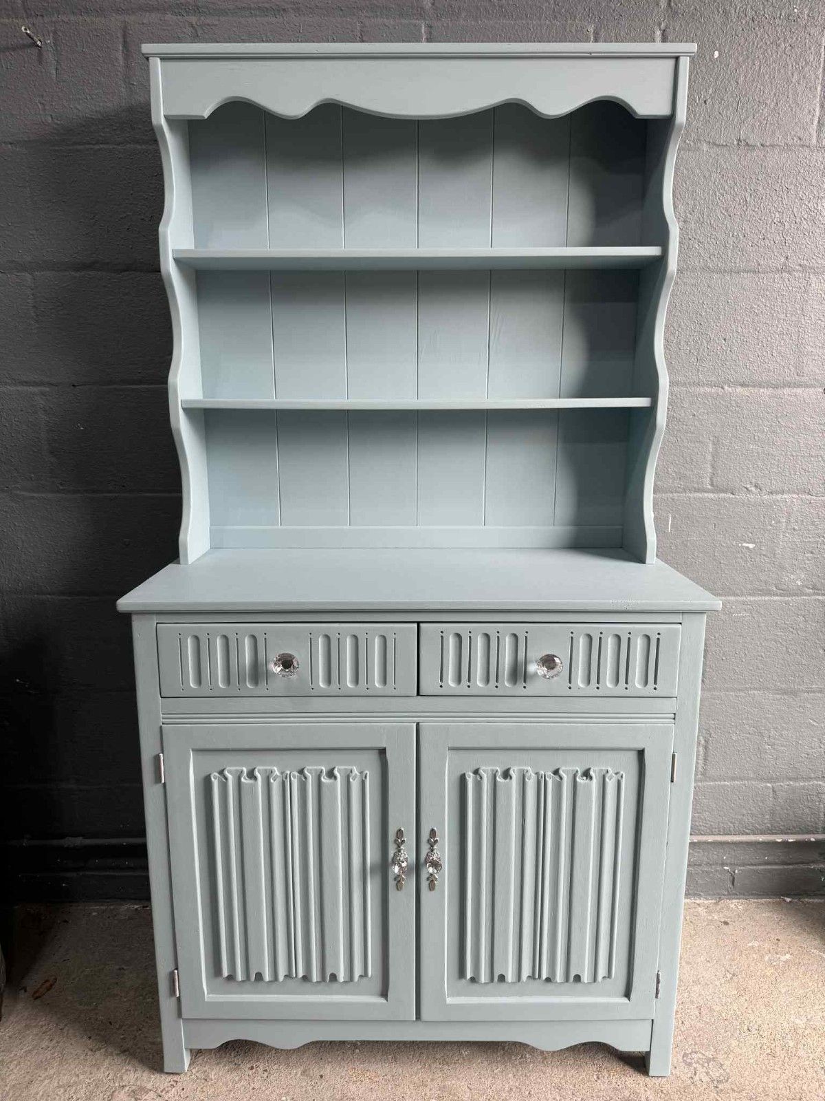 Available Now Lovely Professionally Upcycled Painted Vintage Welsh Dresser Baby photo Furniture