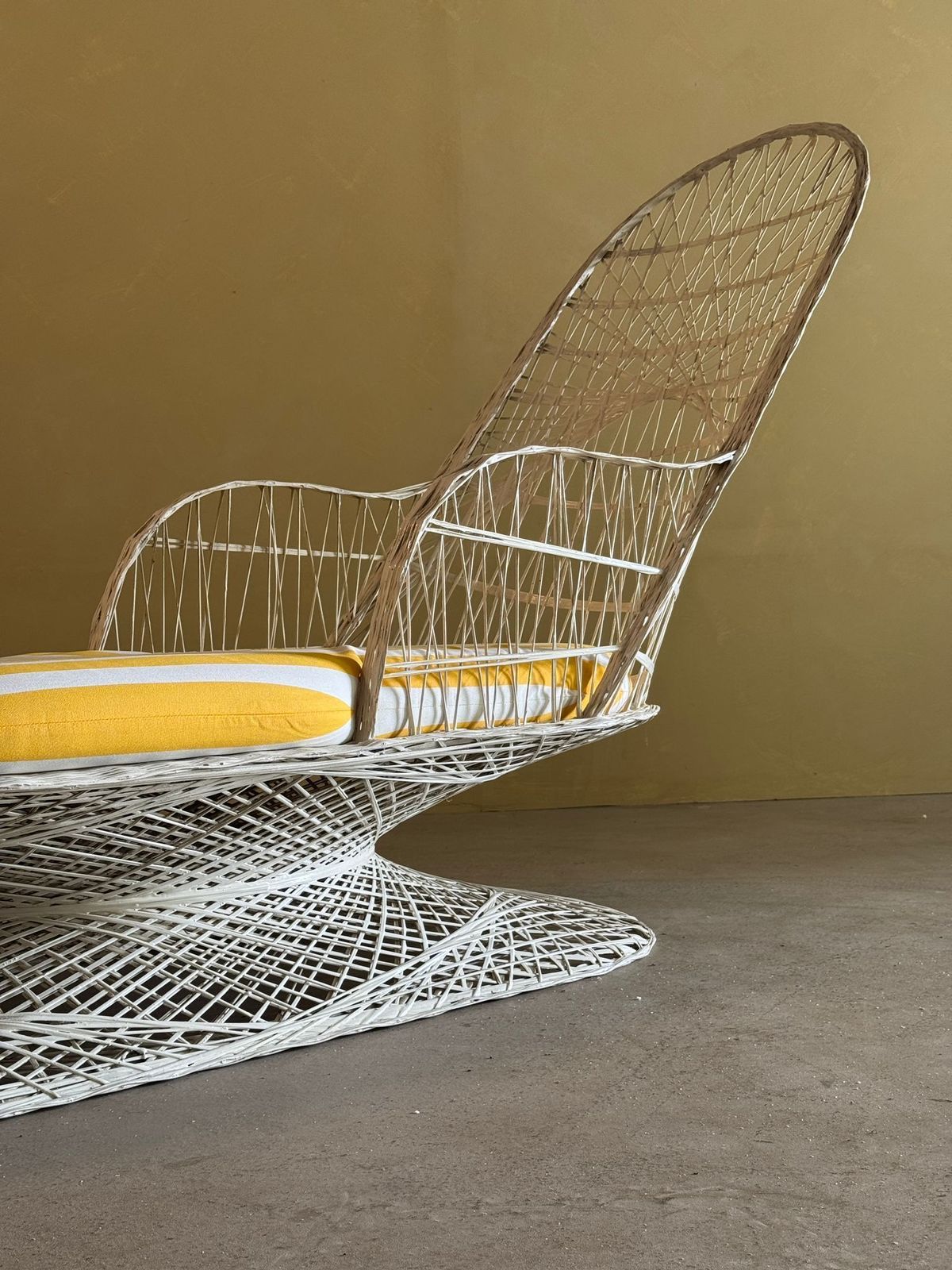 Mid Century Spun Fiberglass Lounge Armchair By Russell Woodard, 1960s photo 1800.0