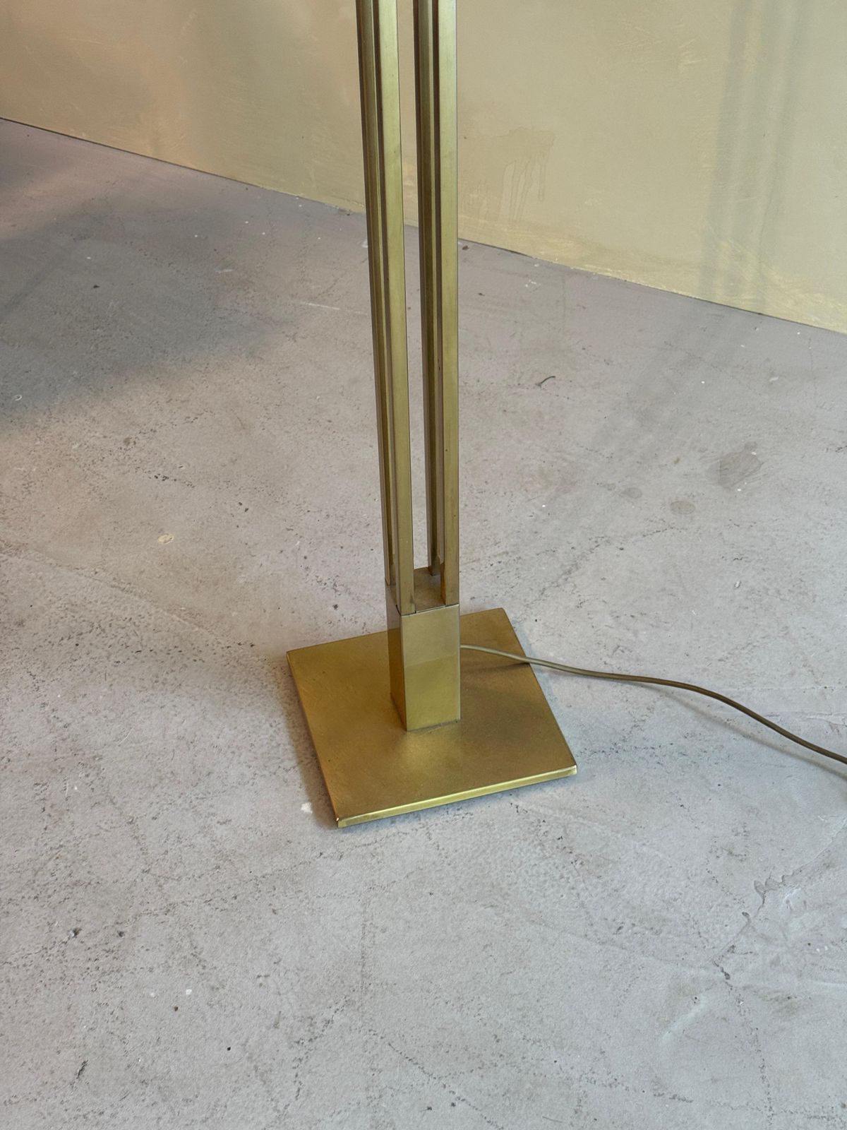 Midcentury Brass Floorlamp By Deknudt, 1970s photo Lighting