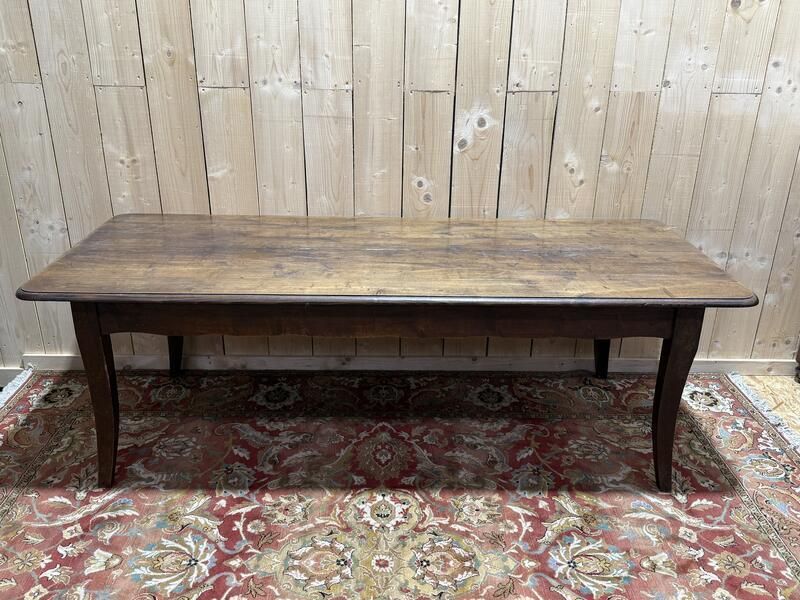 Table De Ferme De Style Louis XV En Chêne Massif 228 Cm photo Furniture